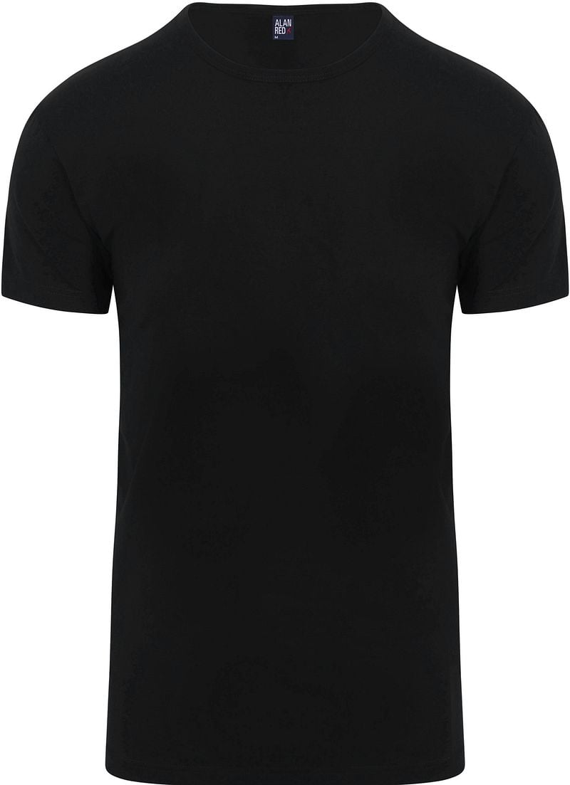 Alan Red Ottawa U-Ausschnitt Stretch Schwarz (2er-Pack) - Größe S günstig online kaufen