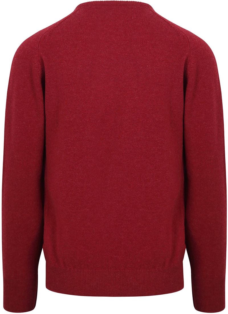 William Lockie  O-Auschnitt Pullover Lammwolle rot - Größe L günstig online kaufen