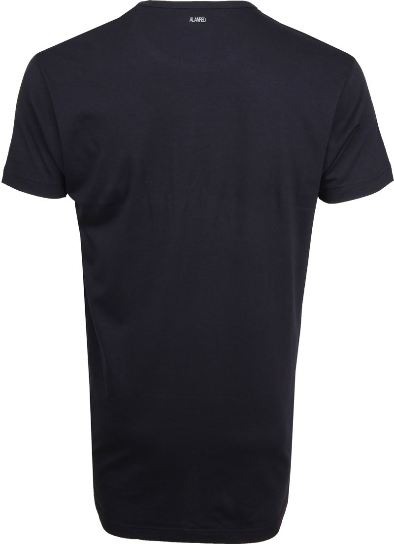 Alan Red Derby Extra Lang T-Shirt Navy (1Pack)