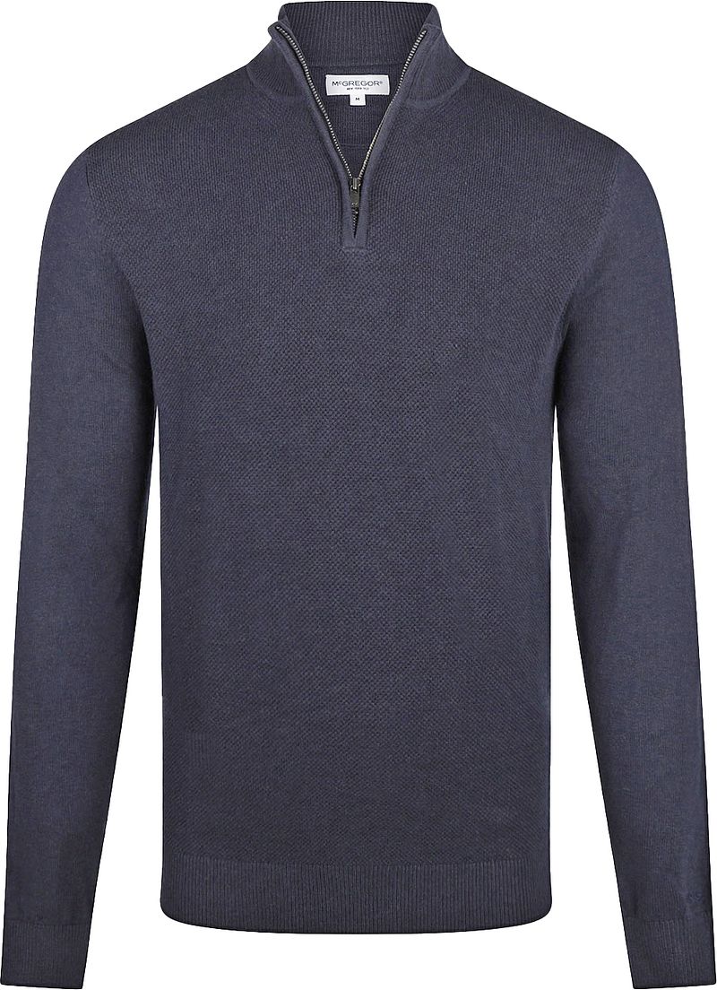 McGregor Half Zip Trui Wolmix Navy