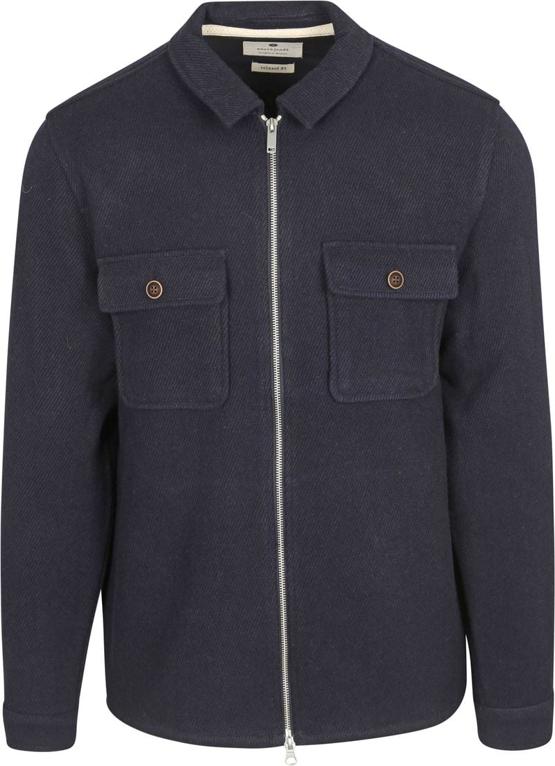 ANERKJENDT Heren Overshirts Akhanky Heavy Twill Overshirt Blauw