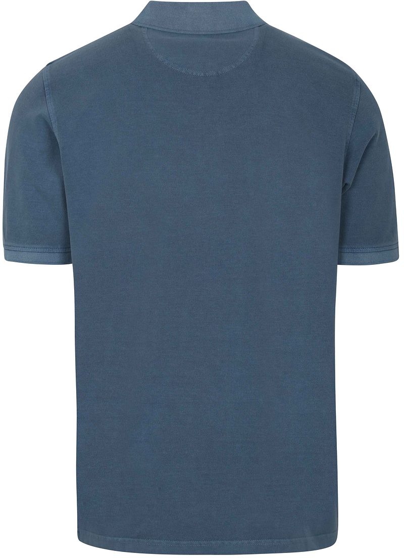 Casa Moda Polo Piqué Garment Dye Blauw