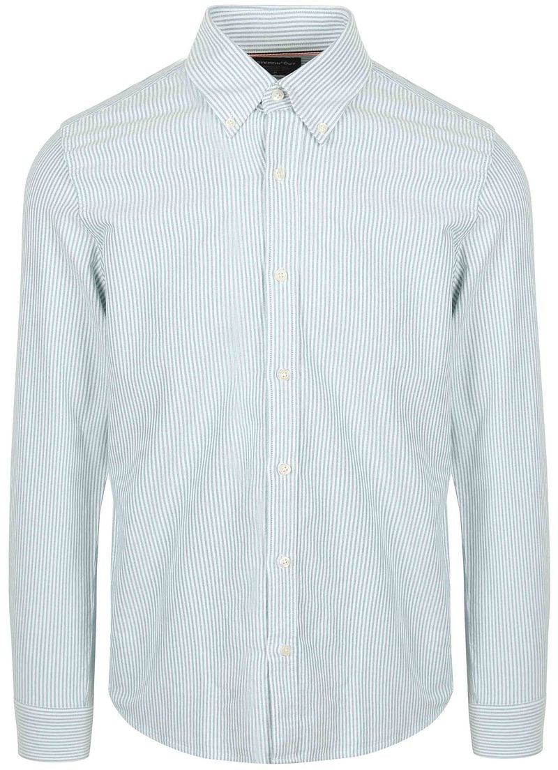 Steppin' Out Hemd Oxford Streifen Hellgrün - Größe XXL günstig online kaufen