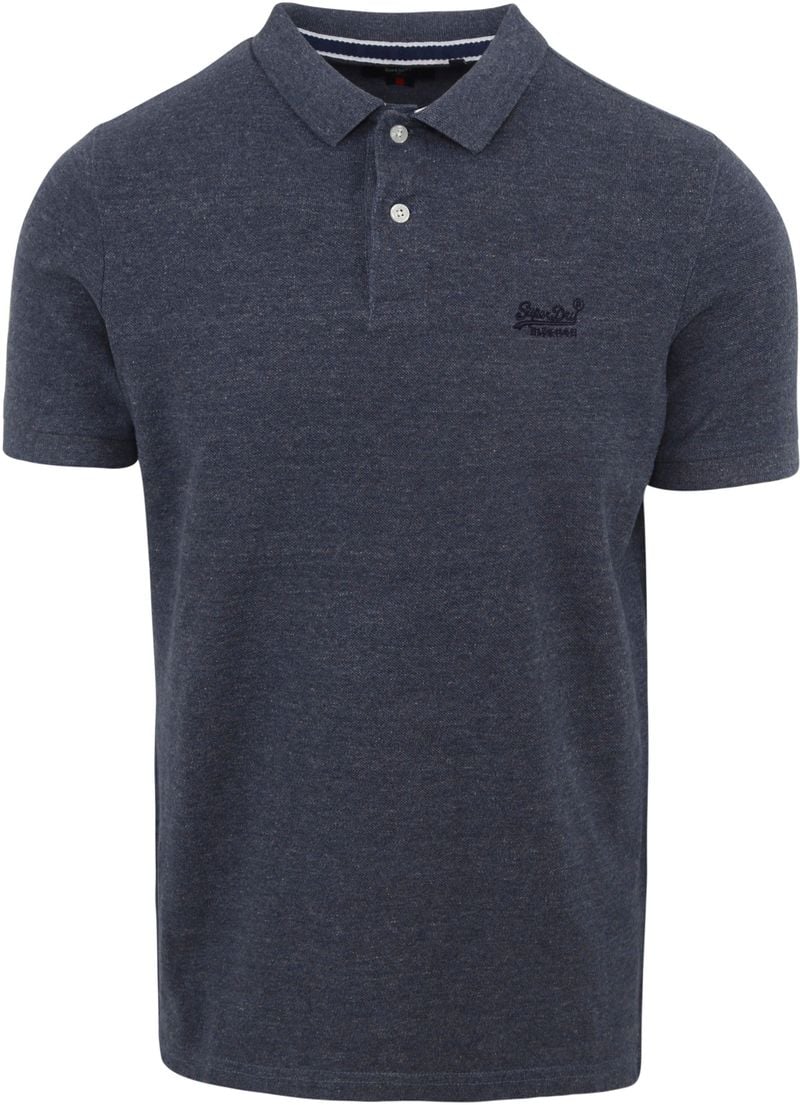 Superdry Classic Pique Polo Navy