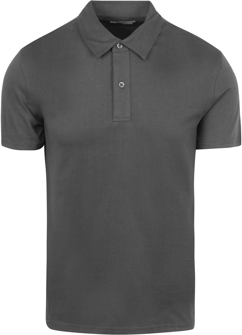 KING Essentials The James Poloshirt Antraciet