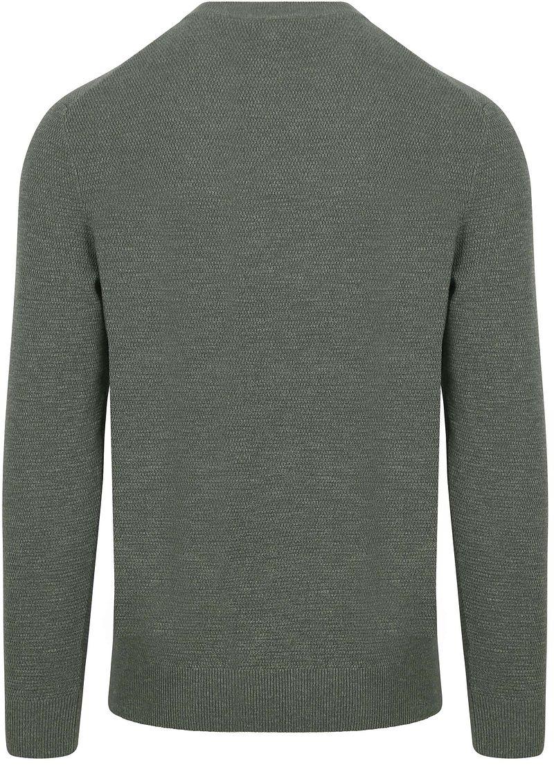 Profuomo Pullover Textured Grün - Größe XXL günstig online kaufen