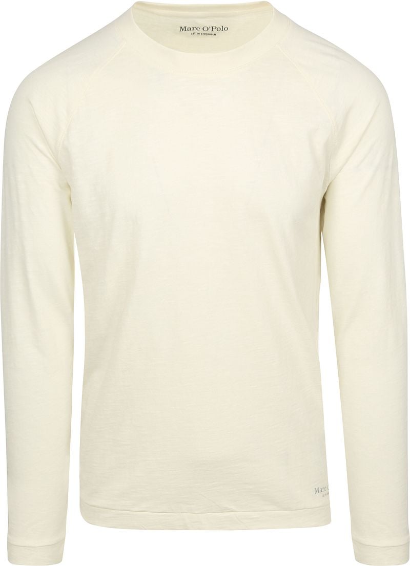 Marc O'Polo Longsleeve T-Shirt Off White - Größe M günstig online kaufen