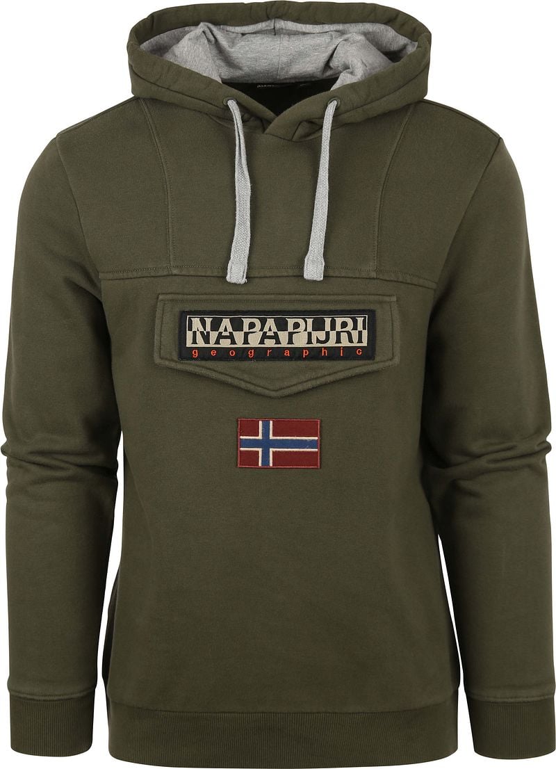 Napapijri Burgee Wint Pullover Dunkelgrün - Größe S günstig online kaufen