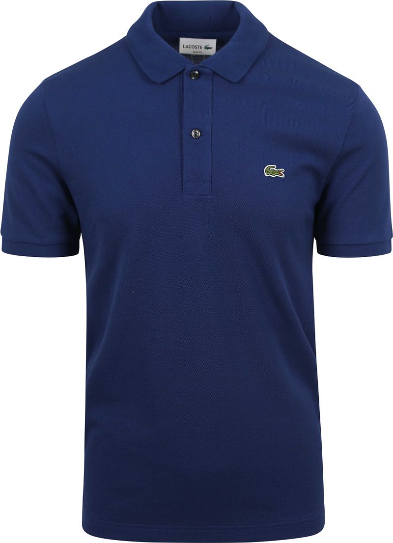 Lacoste Poloshirt Pique Kobalt Blauw