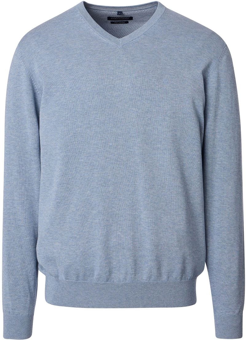 Casa Moda Pullover V-Ausschnitt Hellblau - Größe 4XL günstig online kaufen