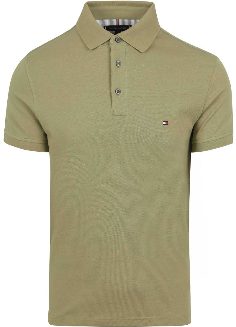 Tommy Hilfiger Poloshirt 1985 SLIM POLO van iets gestructureerd piqué