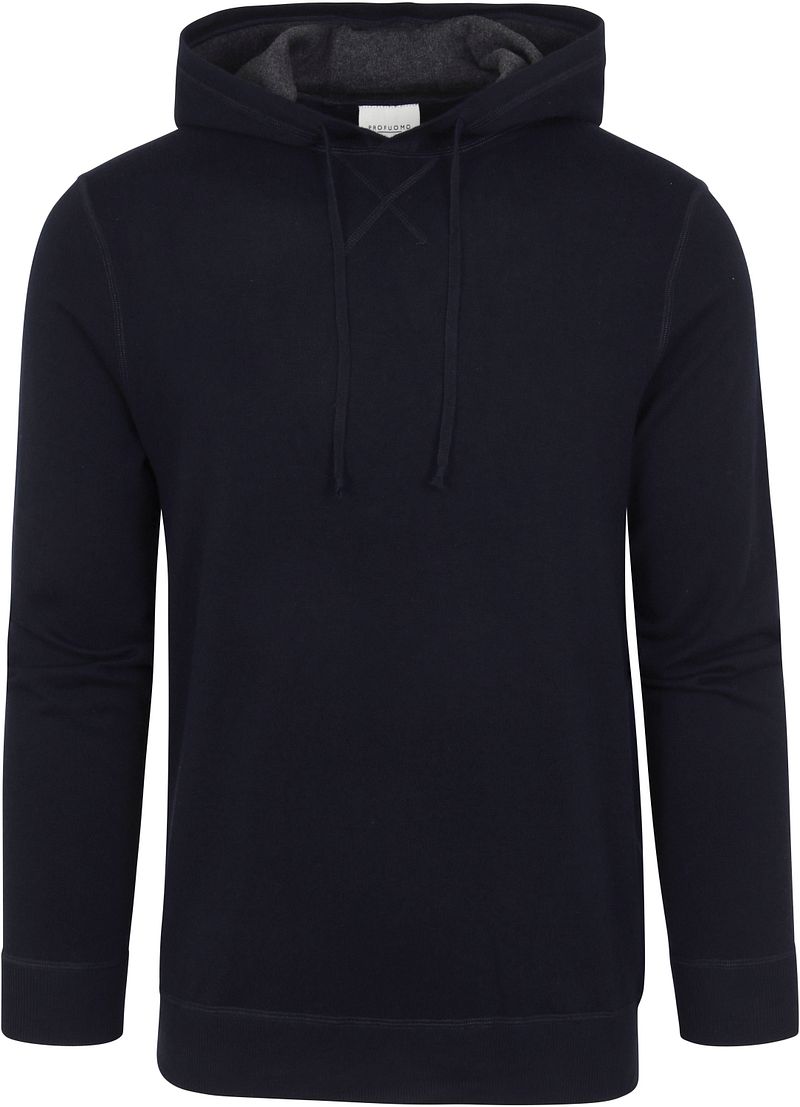 Profuomo Hoodie Foncé Bleu Bleu foncé taille L