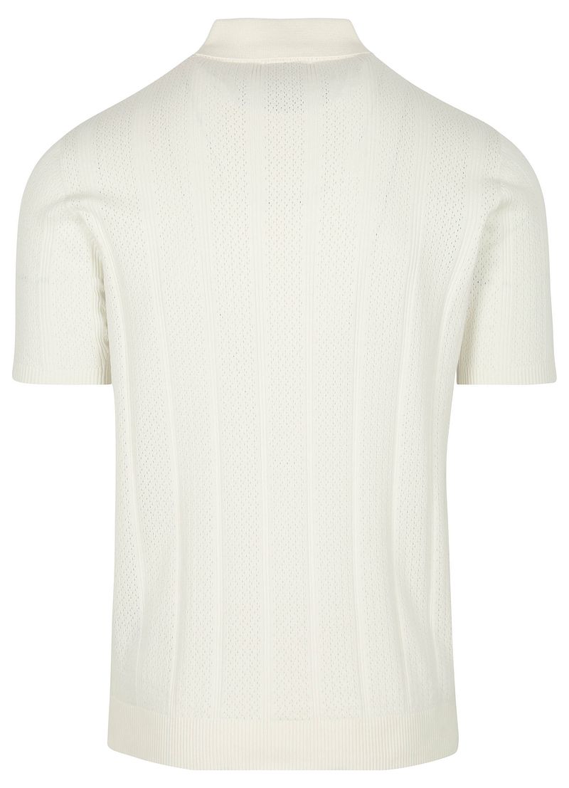 No Excess Knitted Poloshirt Off White