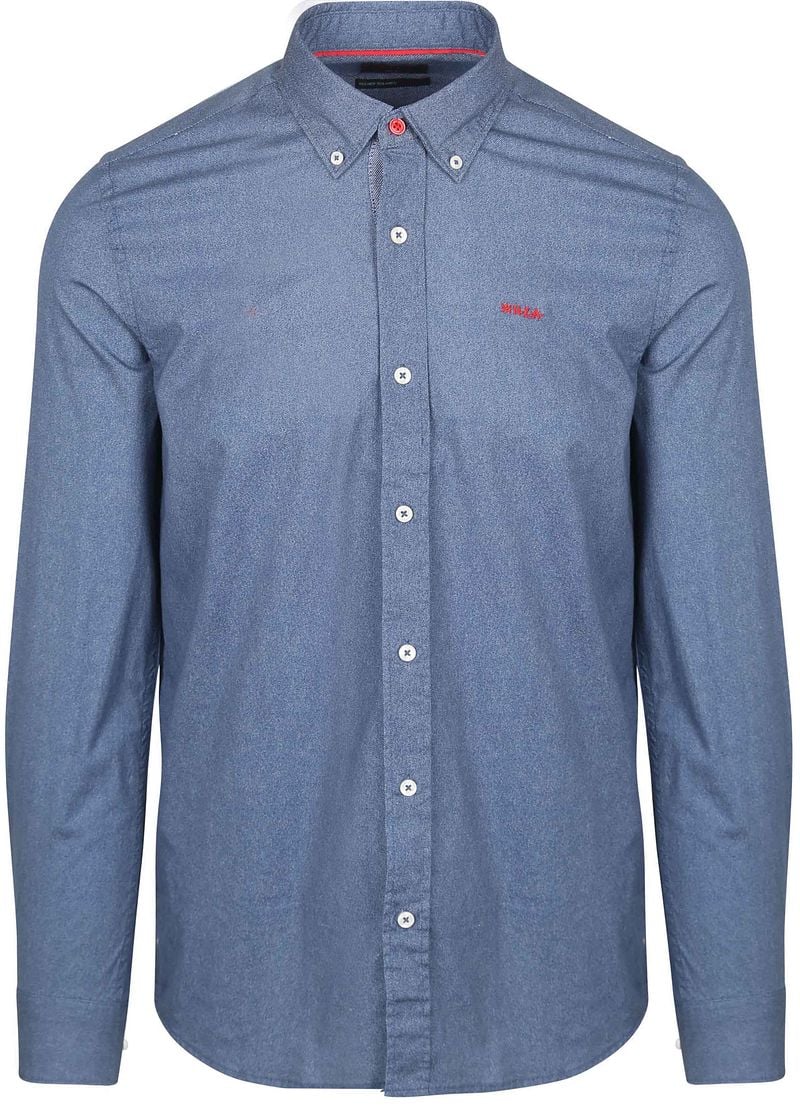 New zealand auckland NZA Shirt James Oban Poplin Blauw