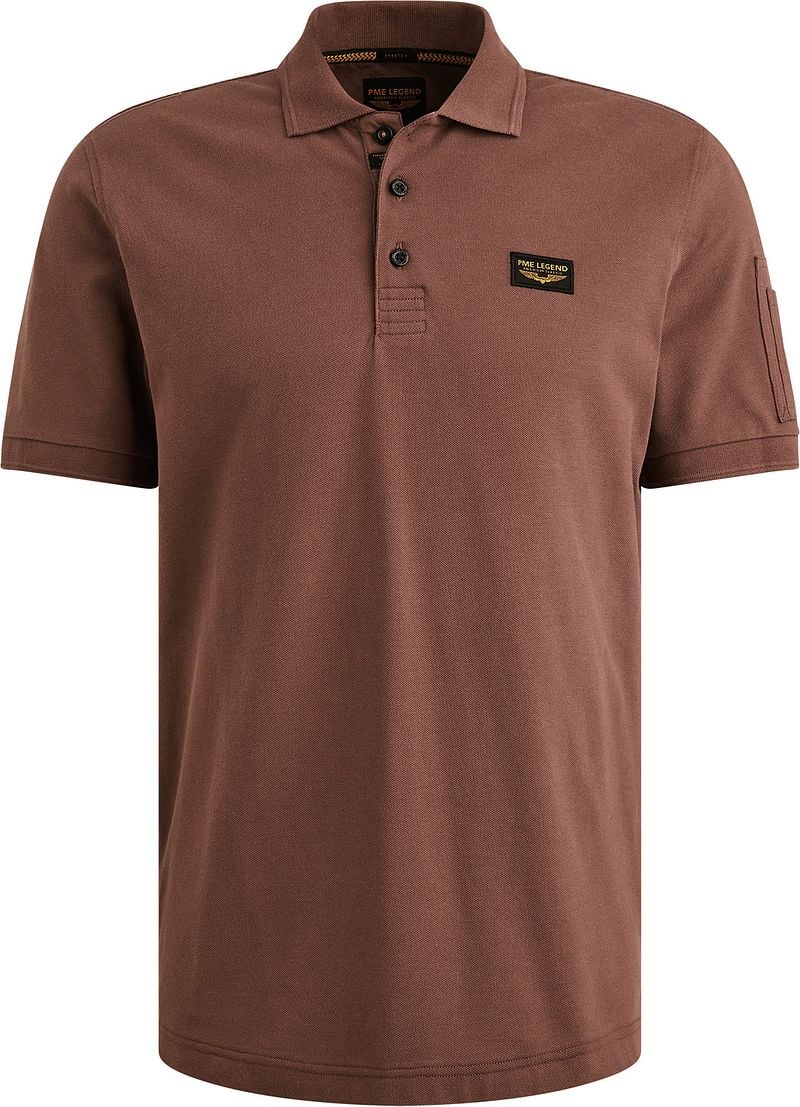 PME Legend American Classic Poloshirt Braun - Größe L günstig online kaufen