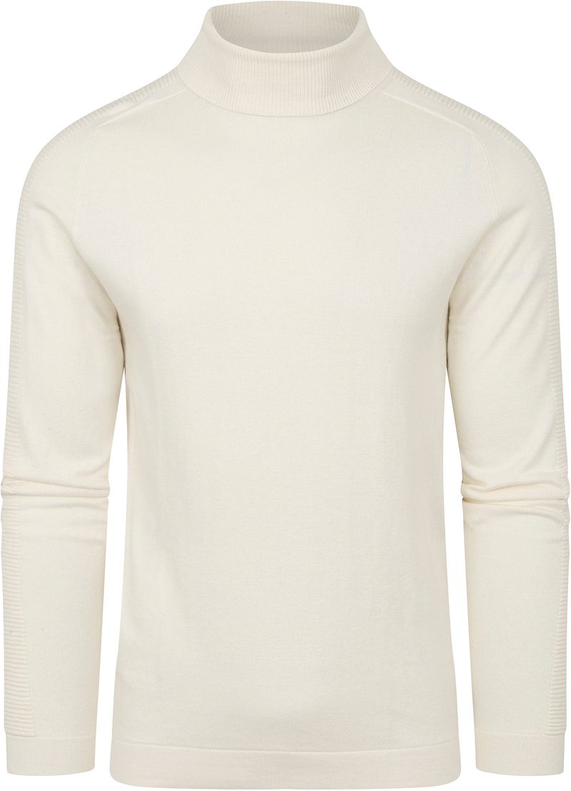 Blue Industry Pull Col Montant Cassé Blanc Blanc cassé taille S