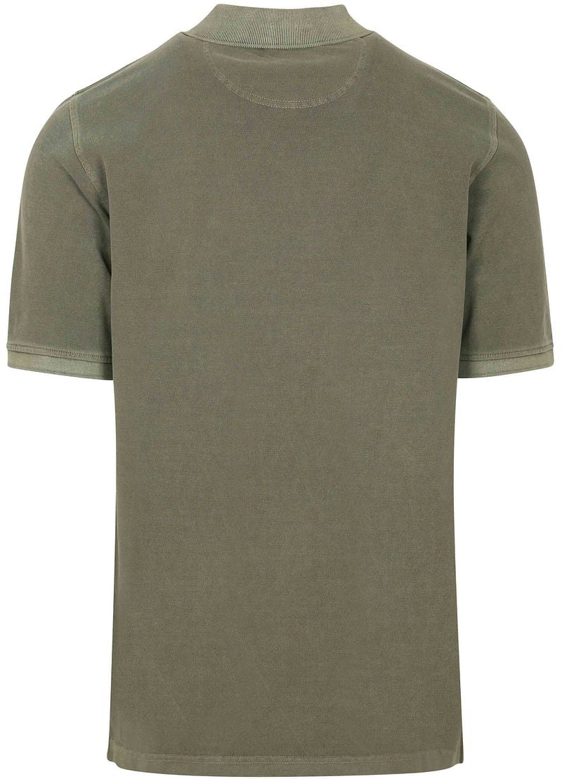 Casa Moda Polo Piqué Garment Dye Olijfgroen