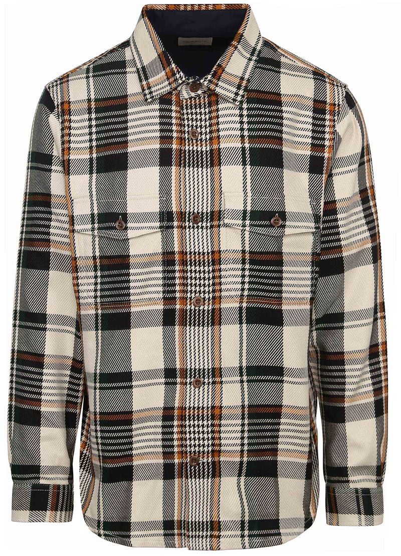 Gant Overshirt Ruit Beige