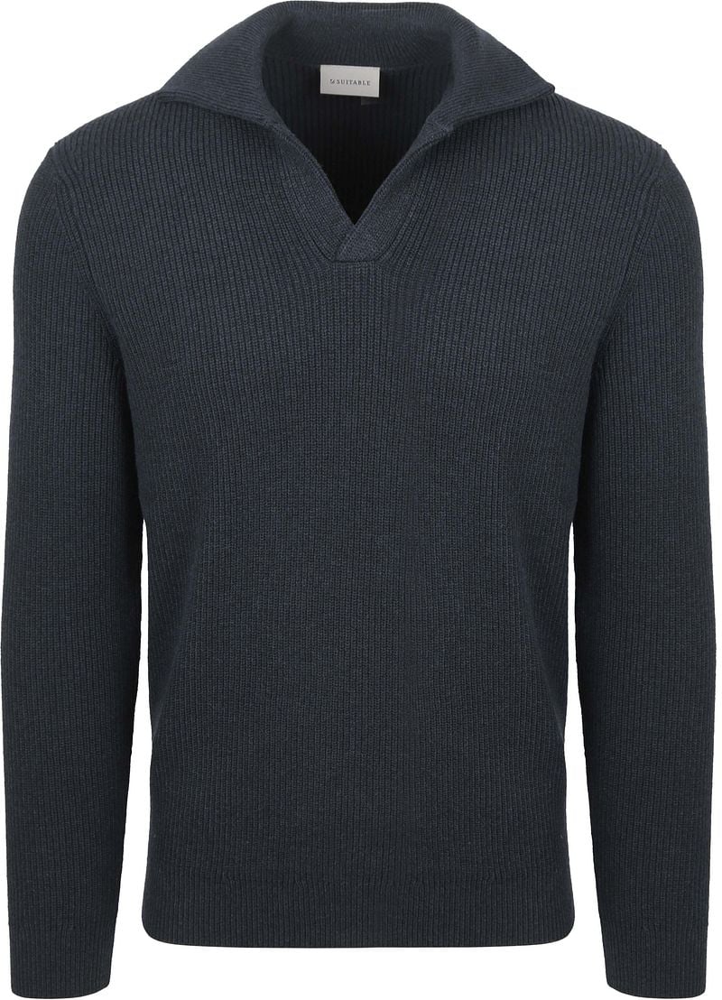 Suitable Trui Riva Knit Navy