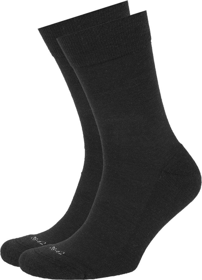 Suitable Chaussettes Mérinos Lot de 2    Noir taille 39-42