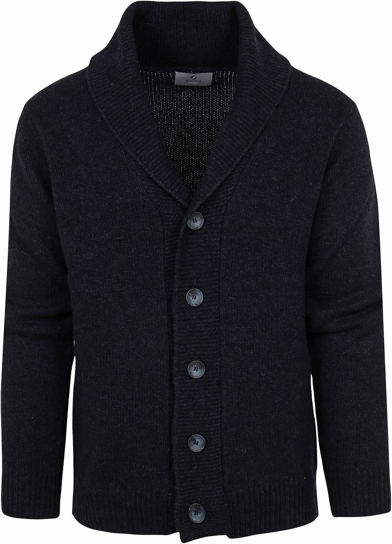 Suitable Cardigan Marine Uni   Bleu foncé Bleu taille L