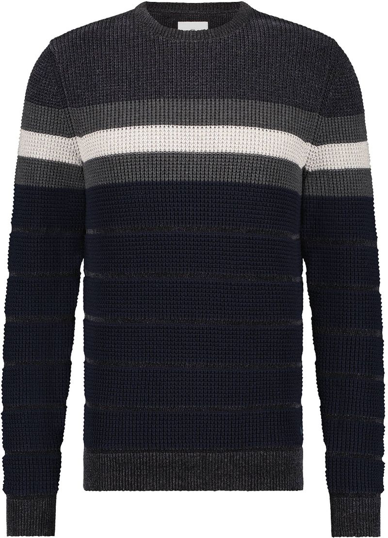 State of Art Pull Rayé Marine Bleu Bleu foncé taille M
