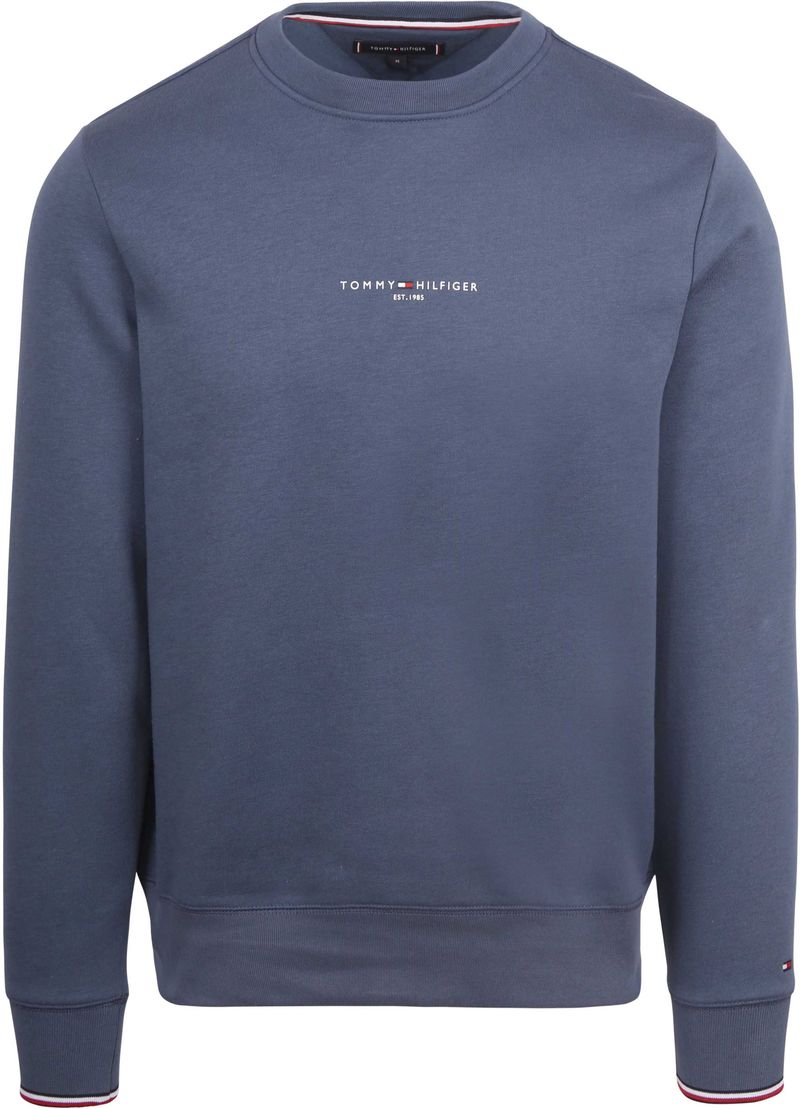 Tommy Hilfiger Sweater Logo Tipped Donkerblauw