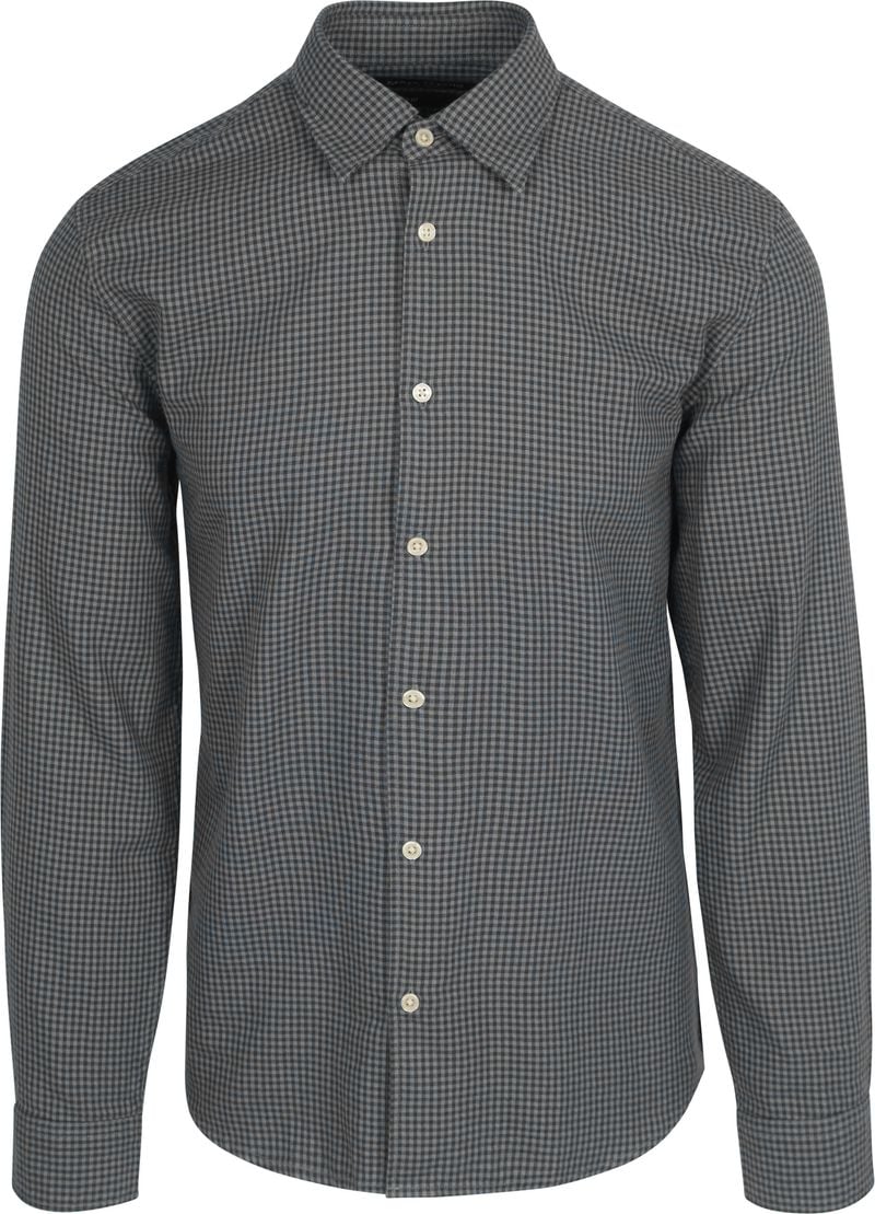 Marc O'Polo Vichy shirt regular Black Heren