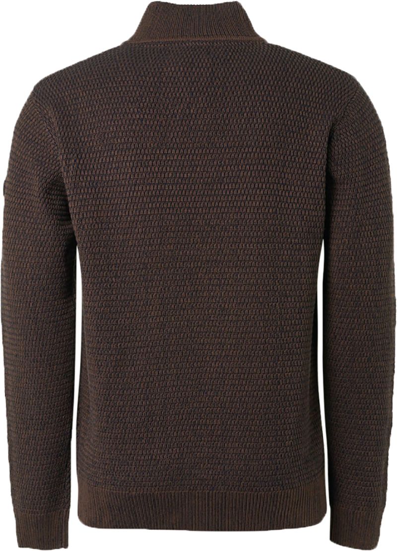 No Excess Half Zip Trui Bruin