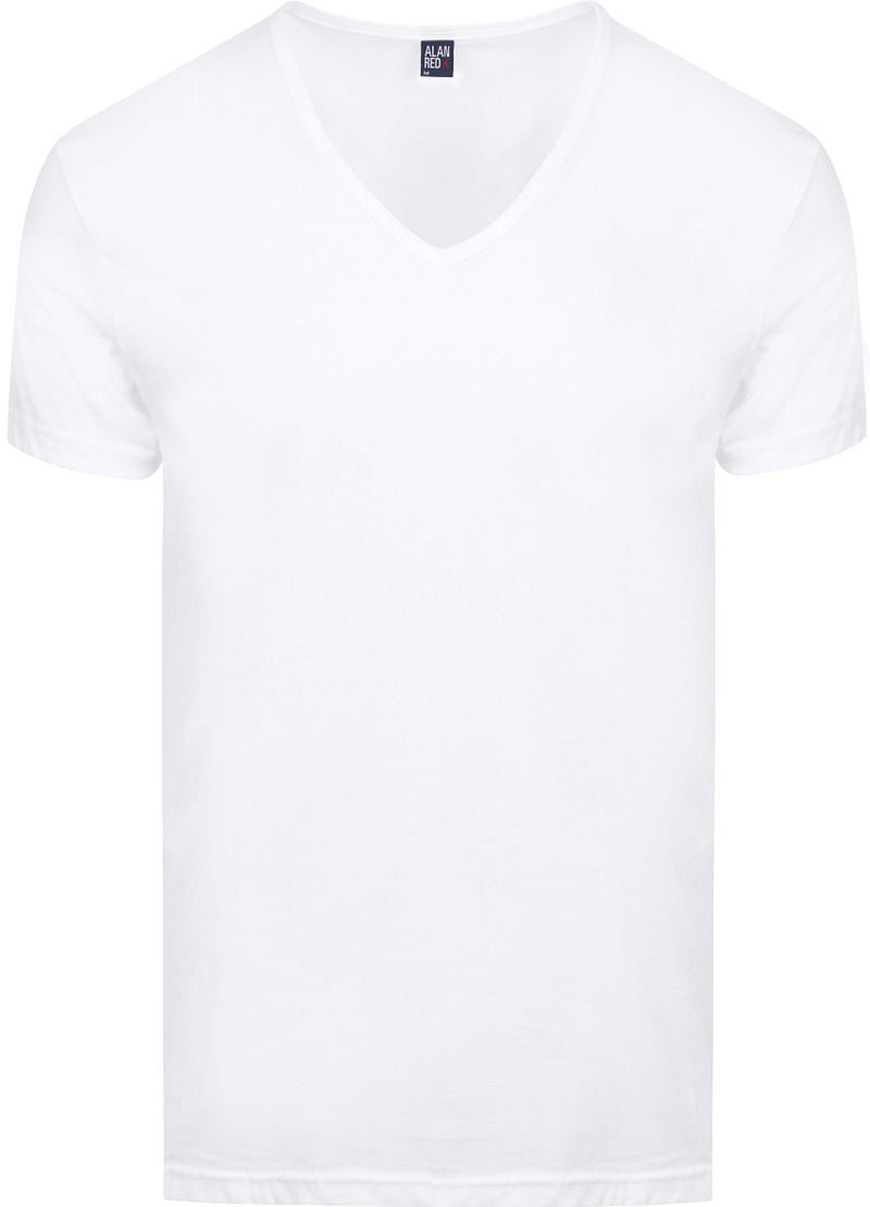 Alan Red  Dean T-Shirt V-Ausschnitt Weiß (2er-Pack) - Größe M günstig online kaufen