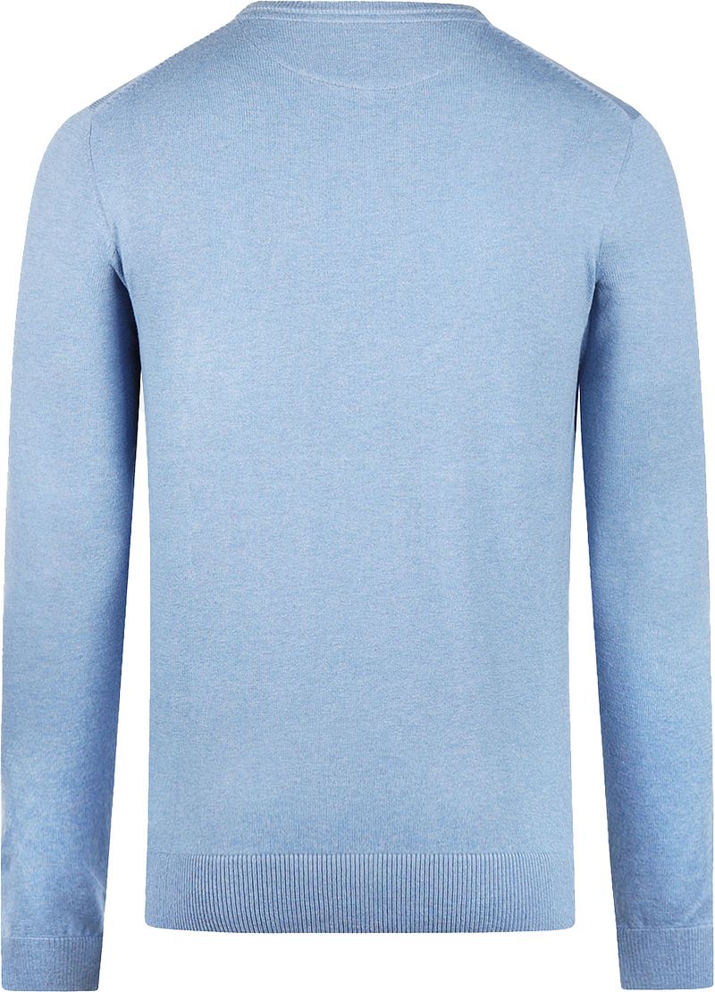 McGregor Trui Merino Blend V-Hals Sky Blauw