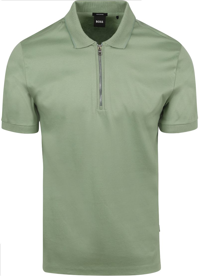 Hugo Boss Groene poloshirt korte mouw Green Heren