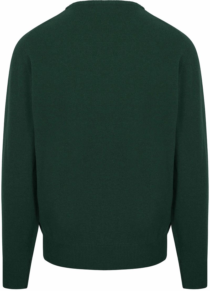 William Lockie Pullover Lammwolle Tartan Dunkelgrün - Größe XXL günstig online kaufen