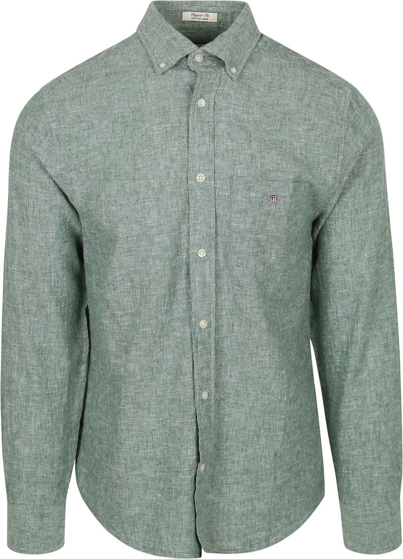 Gant Hemd Leinen Grün - Größe 3XL günstig online kaufen