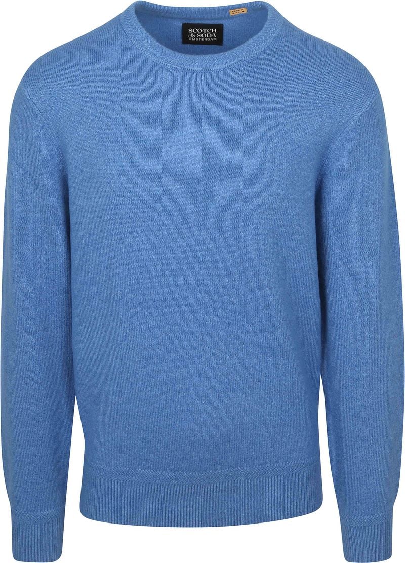 SCOTCH & SODA Heren Truien & Vesten Soft Knit Regular Fit Sweater Blauw