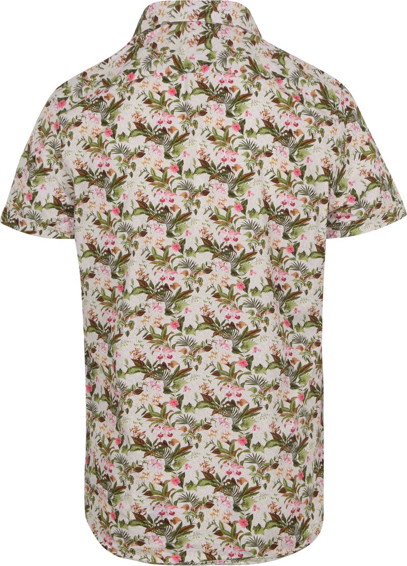 Suitable Short Sleeve Overhemd Print Jungle Groen