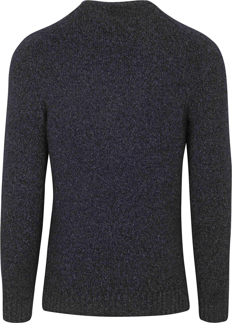 Profuomo Pullover Boiled Wool Navy
