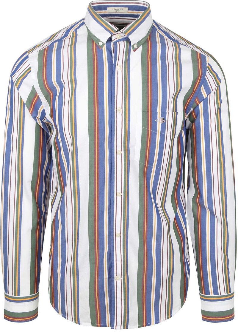 Gant Freizeithemd Stripe Multicolour - Größe M günstig online kaufen