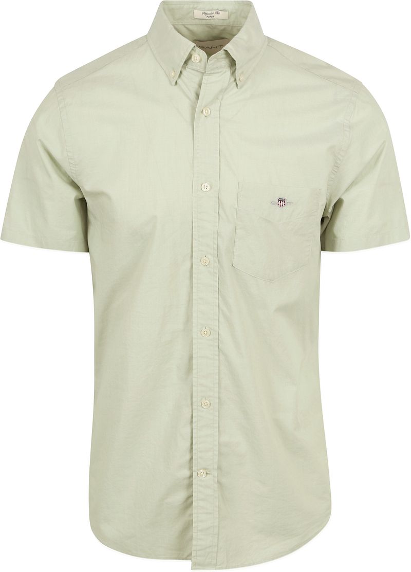 Gant Hemd Short Sleeve Hellgrün - Größe M günstig online kaufen