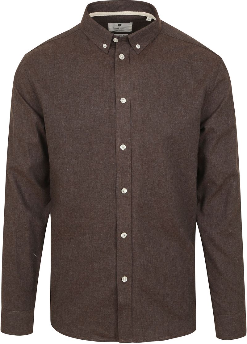 Anerkjendt Chemise Akkonrad Gris Marron taille S
