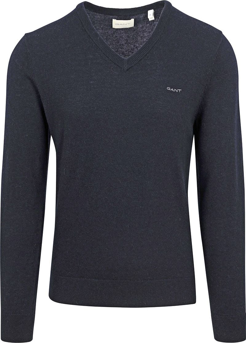 Gant Trui Lamswol Navy Melange