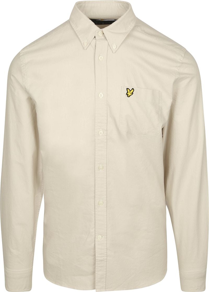 Lyle & Scott Shirt Plain Oxford Ecru - Größe L günstig online kaufen