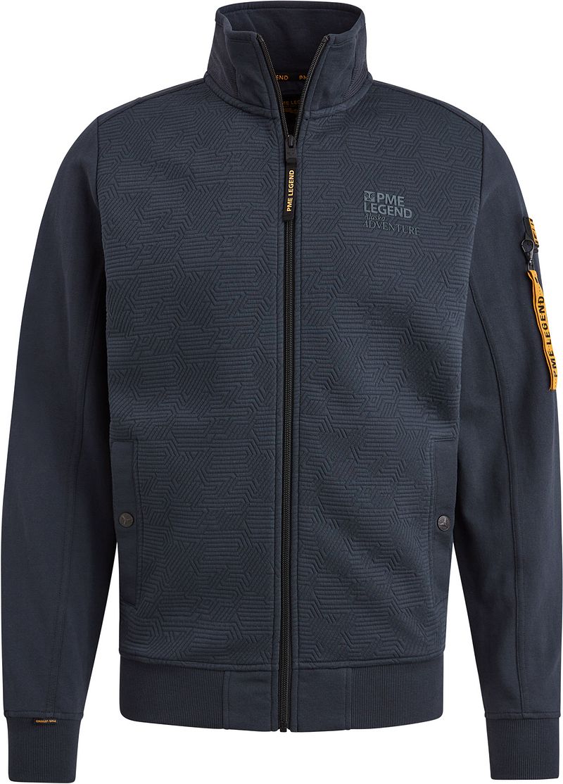 PME LEGEND Heren Truien & Vesten Zip Jacket Jacquard Interlock Sweat Groen