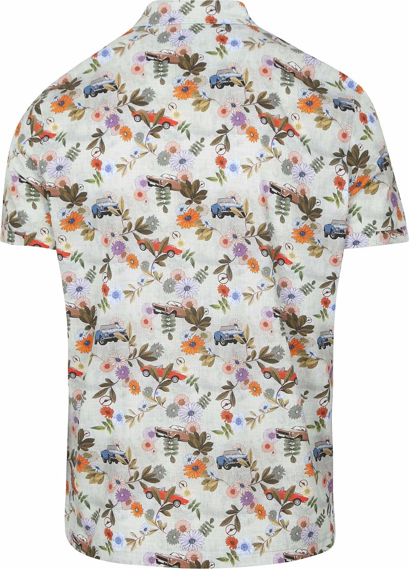R2 Amsterdam R2 Polo Japanese Knitted Flower Print