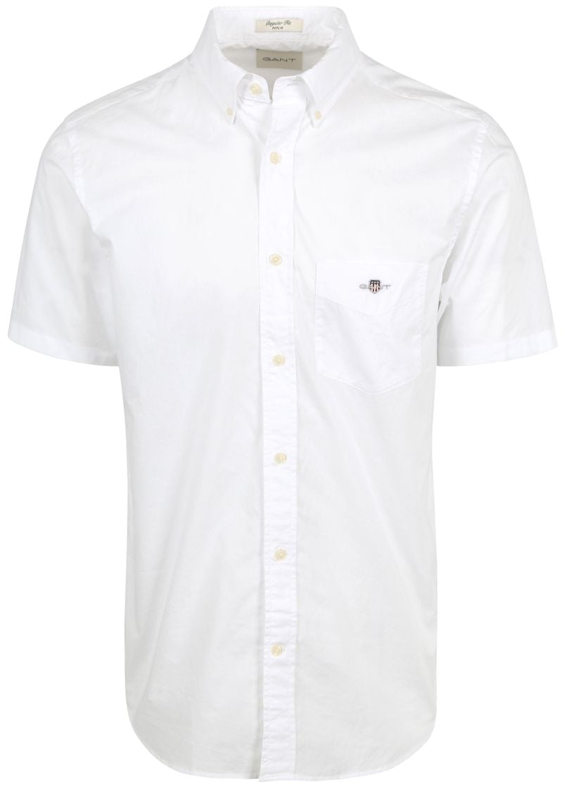 Gant Klassieke Gestreepte Regular Fit Overhemd White Heren