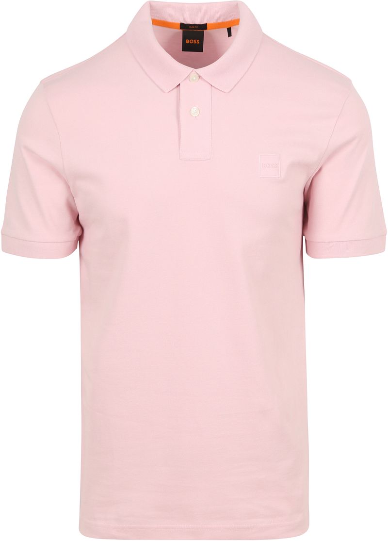 Boss Orange Stijlvolle Passenger Polo in Lichtroze Pink Heren