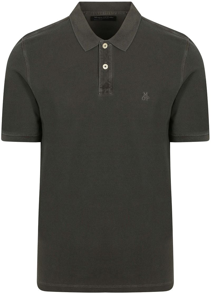 Marc O'Polo Poloshirt Faded Iron Antraciet