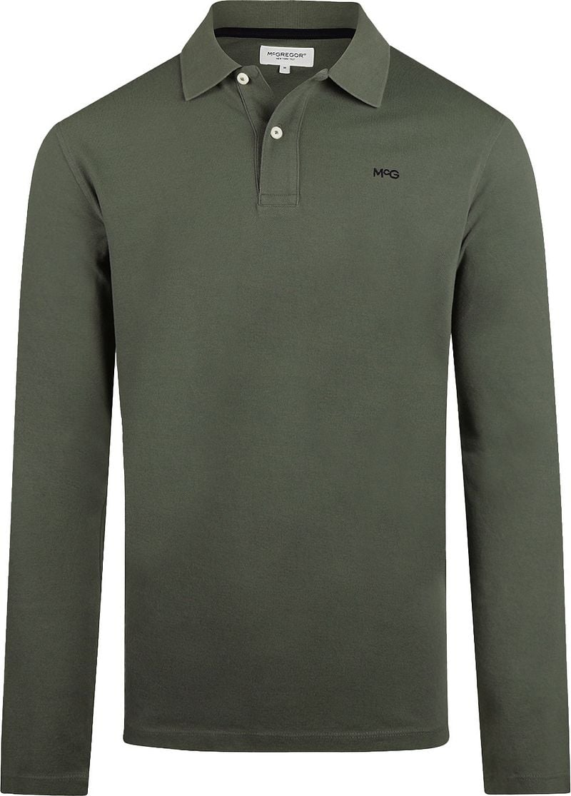 McGregor Long Sleeve Poloshirt Pine Grün - Größe L günstig online kaufen