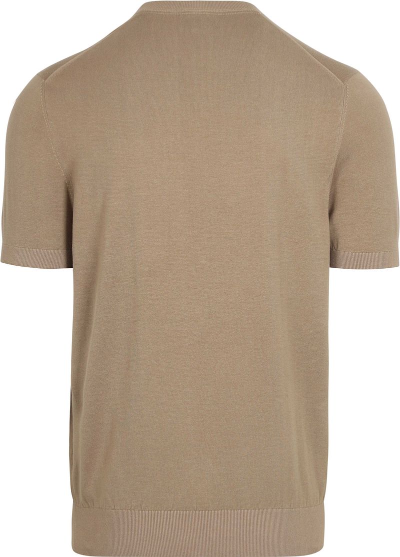Suitable Knitted T-shirt Pocket Compact Camel