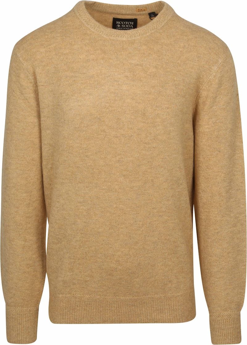 SCOTCH & SODA Heren Truien & Vesten Soft Knit Regular Fit Sweater Camel